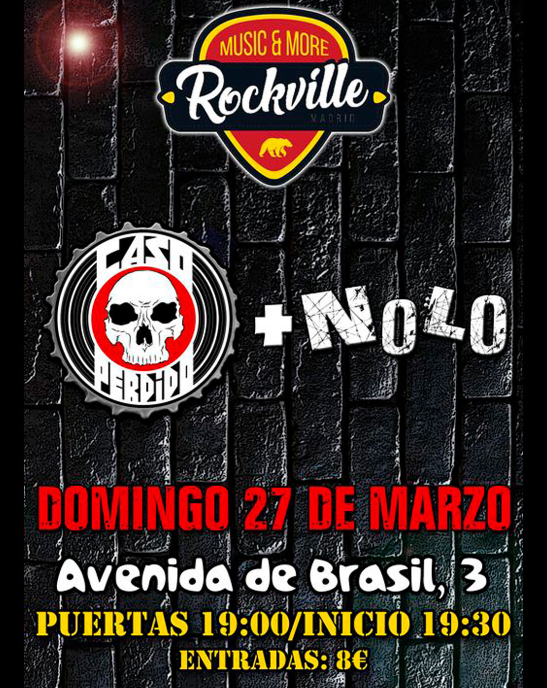 Sala RockVille – 27 de Marzo 2022